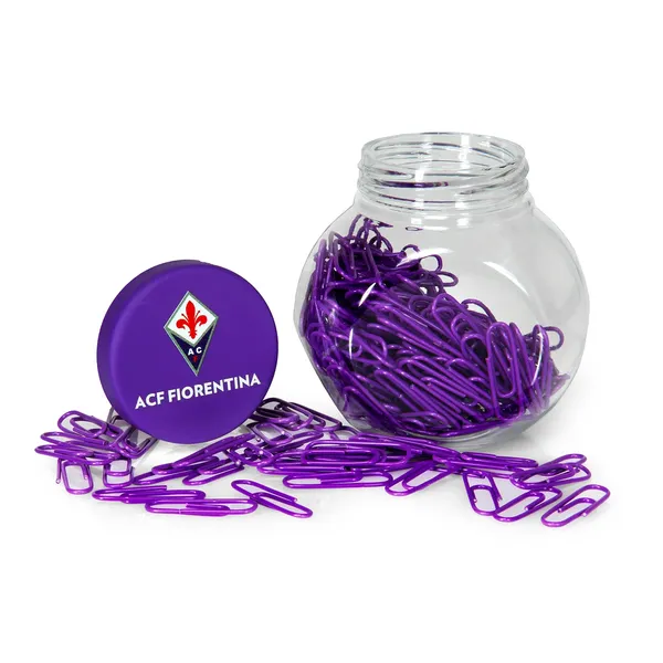FIORENTINA PURPLE PAPER CLIPS BOX