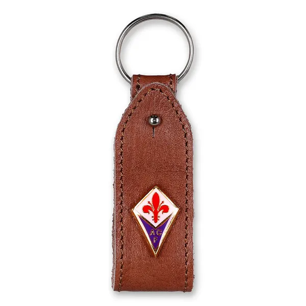 FIORENTINA LOGO LEATHER KEY RING