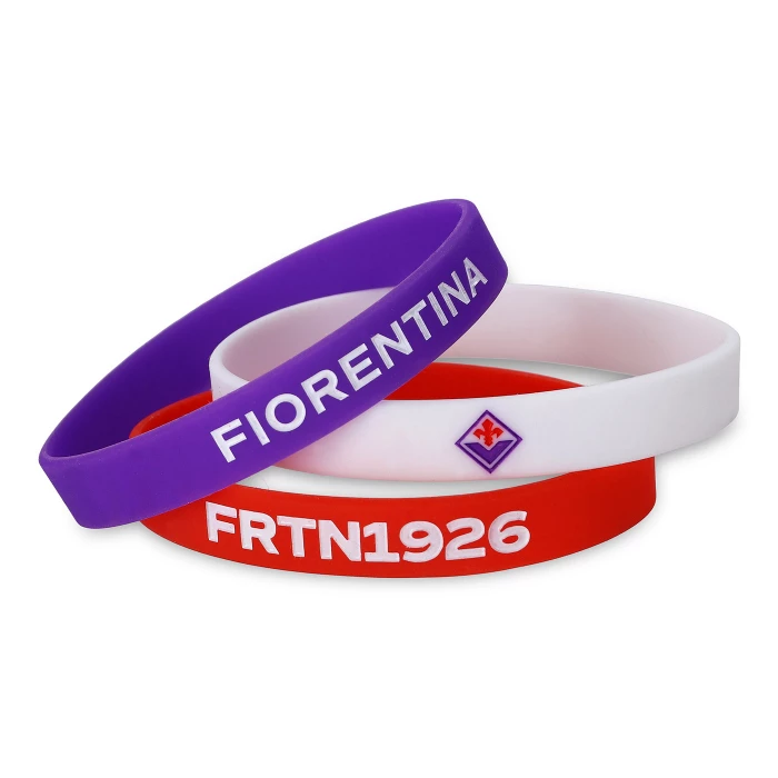 FIORENTINA 3 SILICON BRACELETS NEW