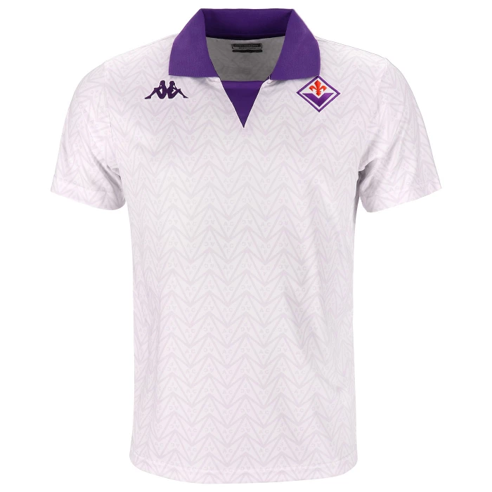 FIORENTINA WHITE SUPPORTER VINTAGE POLO 2023/24