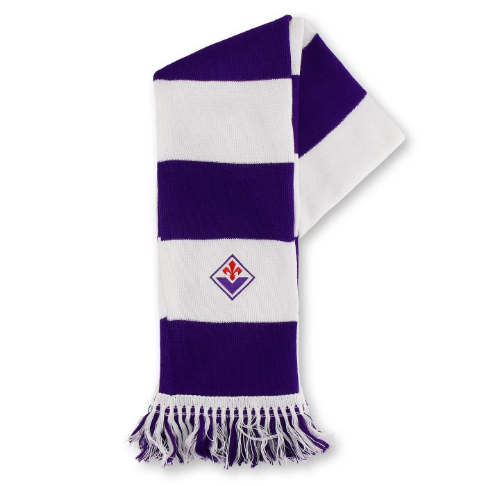 FIORENTINA WHITE AND VIOLET SCARF