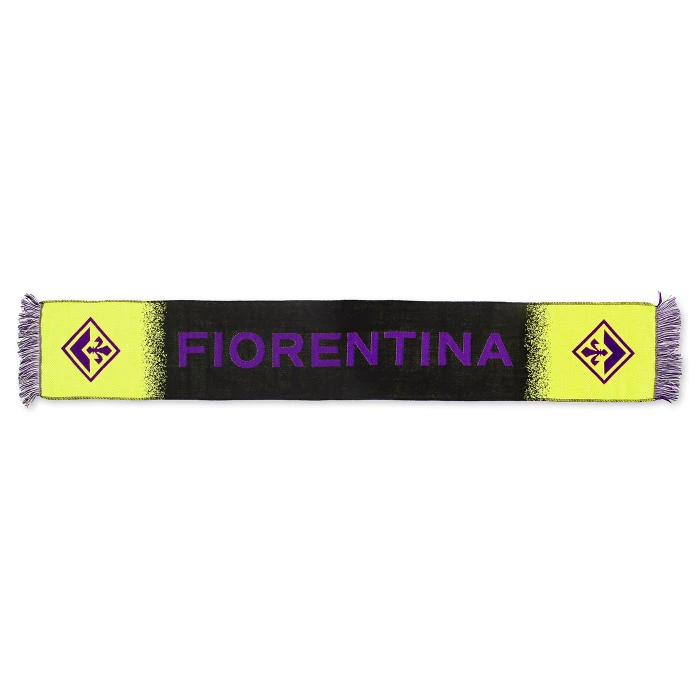 FIORENTINA FLUO YELLOW JACQUARD SCARF