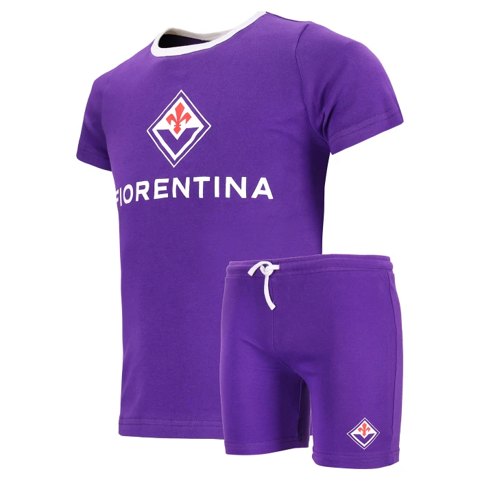 FIORENTINA SHORT SLEEVE PAJAMAS VIOLET - KIDS