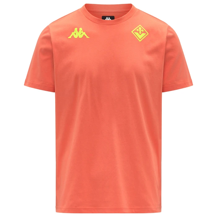 FIORENTINA RED LIVING LOGO T-SHIRT 2025/26