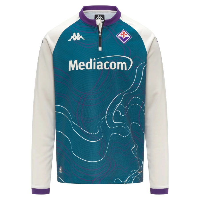 FIORENTINA TURQUOISE PREMATCH SWEATSHIRT 2025/26 - KIDS