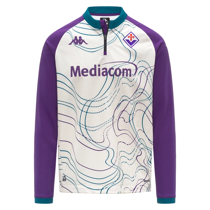 FIORENTINA WHITE PREMATCH SWEATSHIRT 2025/26 - KIDS