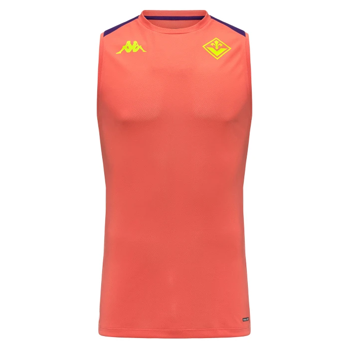 FIORENTINA RED CORAL SLEEVELESS TRAINING JERSEY 2025/26 - KIDS