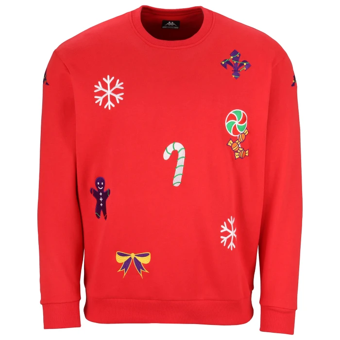 FIORENTINA RED CHRISTMAS SWEATSHIRT