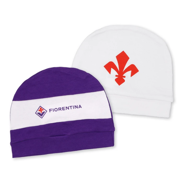 FIORENTINA SET OF TWO BABY HATS