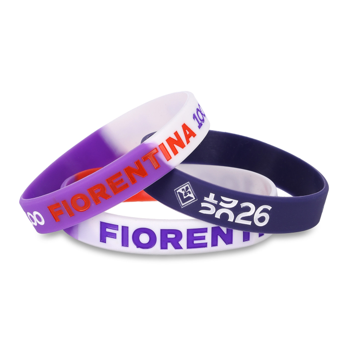 FIORENTINA CENTENARY 3 SILICONE BRACELETS