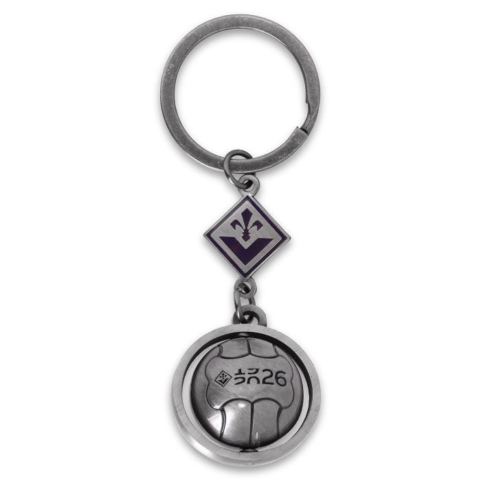FIORENTINA HISTORIC BALL METAL KEYRING