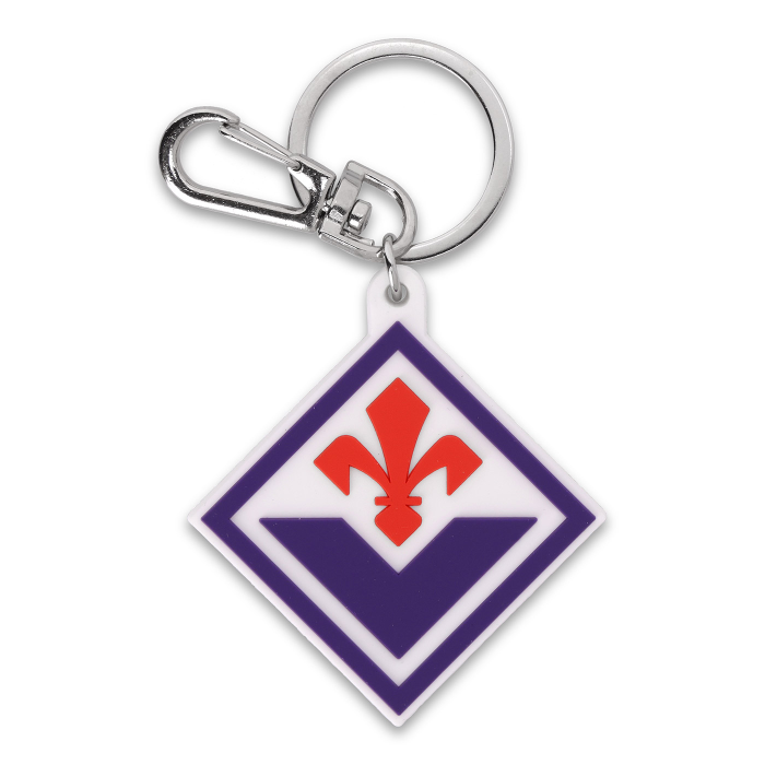 FIORENTINA DOUBLE-SIDED LOGO KEYRING